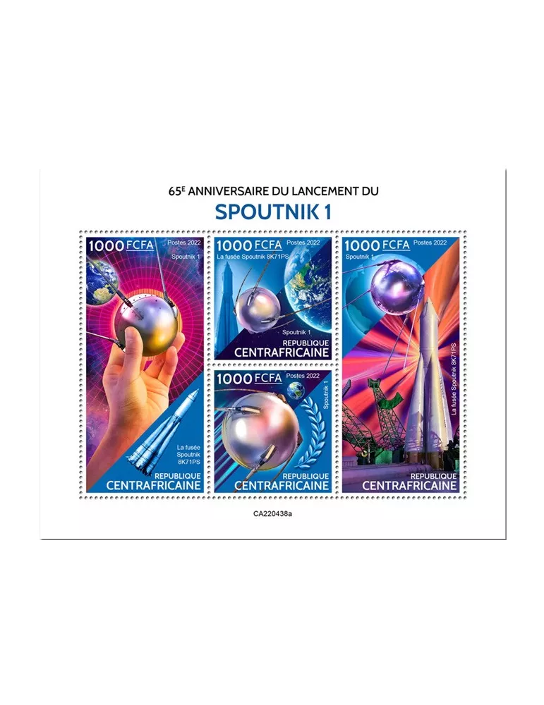 n° 9420/9423 - Timbre CENTRAFRIQUE Poste