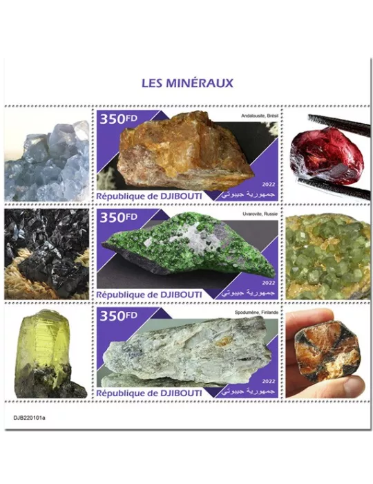 n° 3842/3844 - Timbre DJIBOUTI Poste