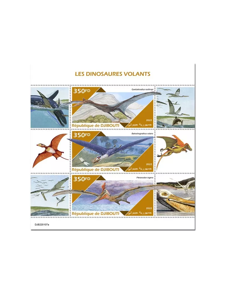 n° 3860/3862 - Timbre DJIBOUTI Poste