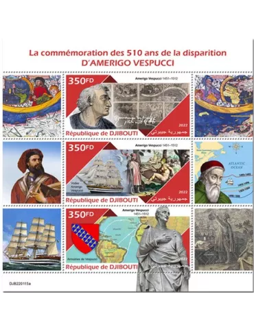 n° 3884/3886 - Timbre DJIBOUTI Poste