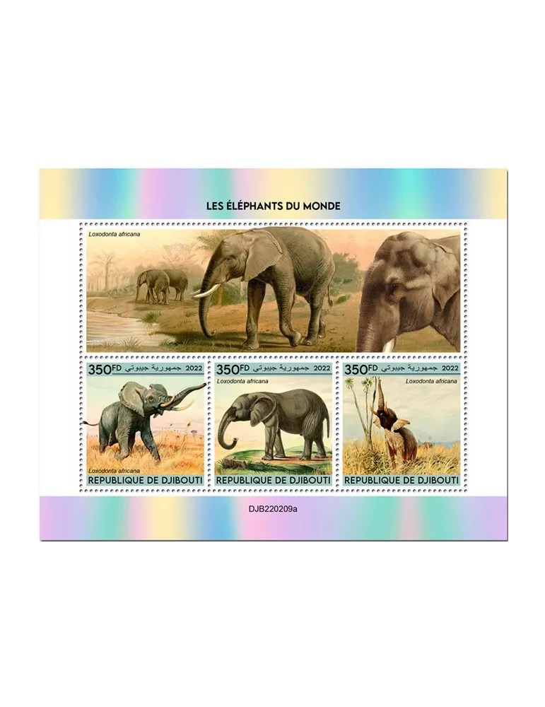 n° 3960/3962 - Timbre DJIBOUTI Poste