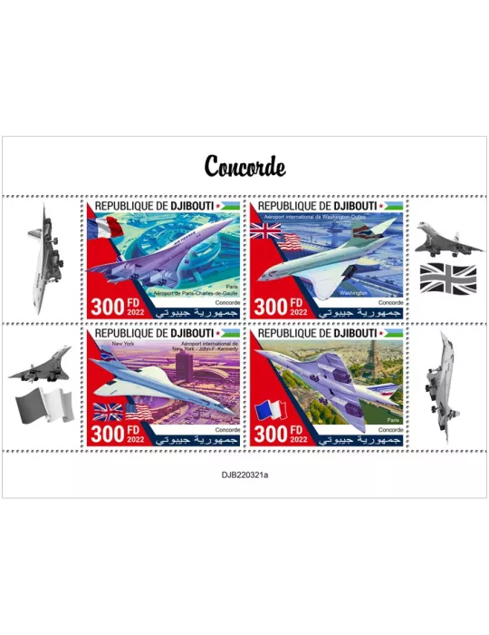 n° 4134/4137 - Timbre DJIBOUTI Poste