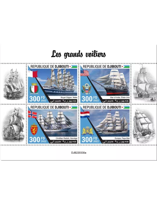 n° 4170/4173 - Timbre DJIBOUTI Poste
