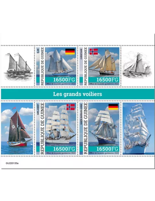 n° 11665/11668 - Timbre GUINÉE Poste