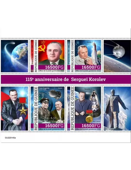 n° 11705/11708 - Timbre GUINÉE Poste