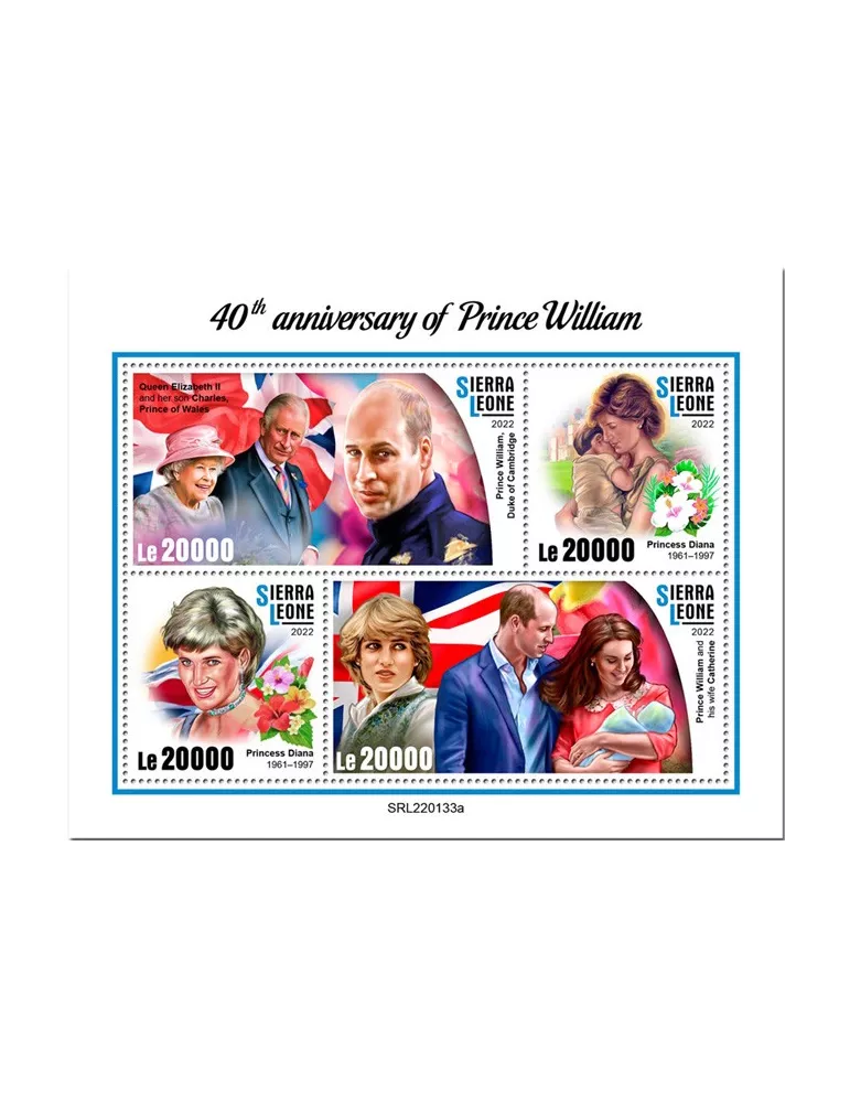 n° 10724/10727 - Timbre SIERRA LEONE Poste