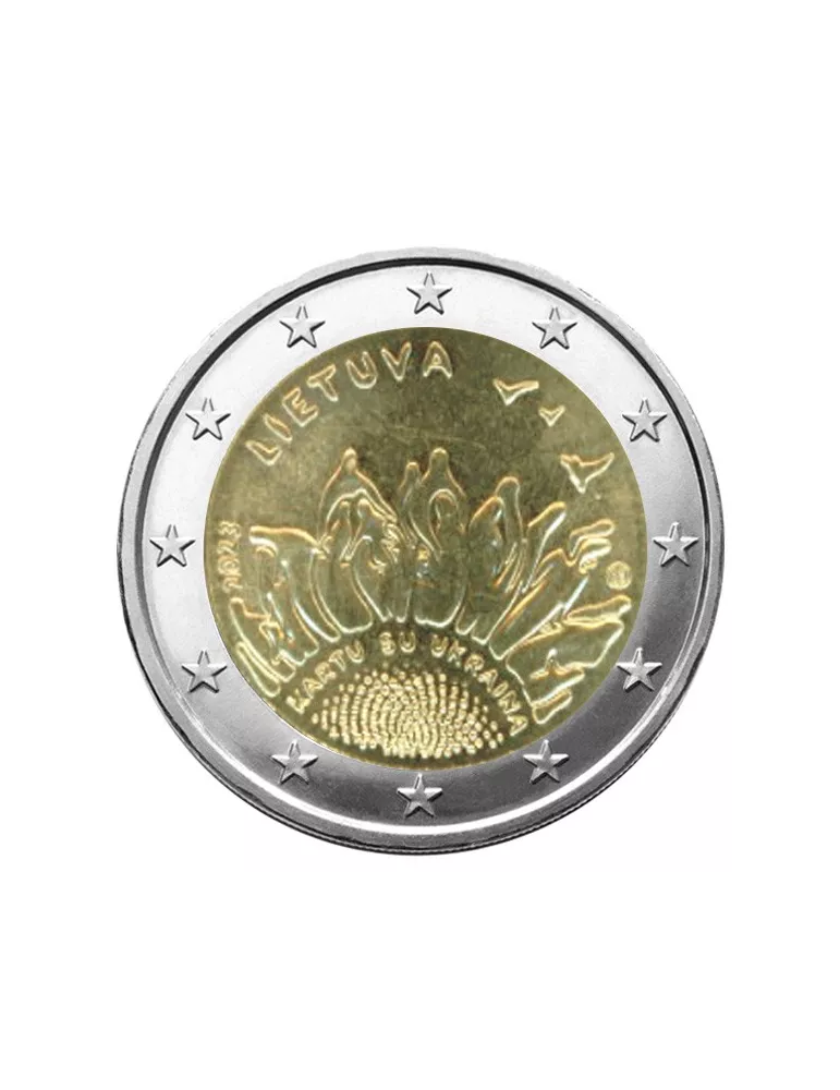 2 EURO COMMEMORATIVE 2023 : LITUANIE (Ensemble avec l´Ukraine)