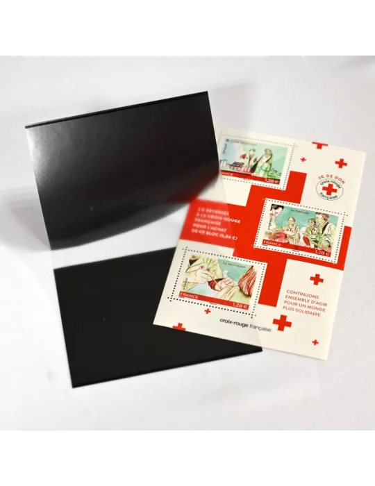 Pochettes double soudure - Lxh: 85x130 mm (Fond noir)