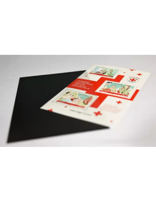 Pochettes double soudure - Lxh: 85x130 mm (Fond noir)