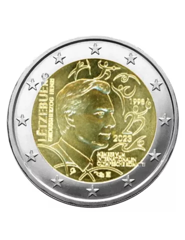 2 EURO COMMEMORATIVE 2023 : LUXEMBOURG (Grand-Duc Henri membre du CIO)