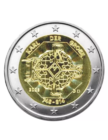 2 EURO COMMEMORATIVE 2023 : ALLEMAGNE (1275e anniversaire de Charlemagne)