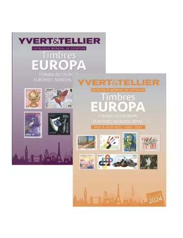 EUROPA - 2022 + Mise à jour 2024 (Catalogue des timbres EUROPA, Conseil de l'Europe, EUROMED, SEPAC, NORDEN) 2