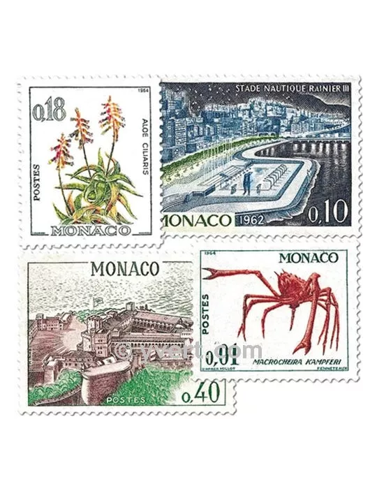 n° 537A/550A - Timbre Monaco Poste