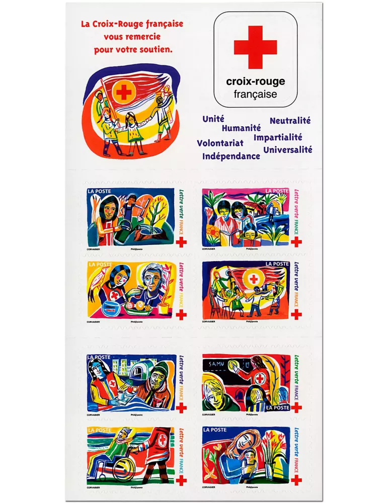 n° 2061 - Timbre France Carnets Croix Rouge (2017)