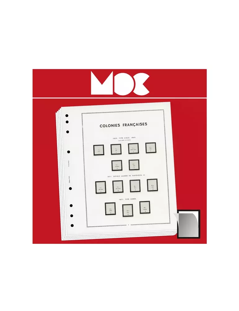 MOC SF : MAYOTTE - 1892-1912 (avec pochettes) LEUCHTTURM