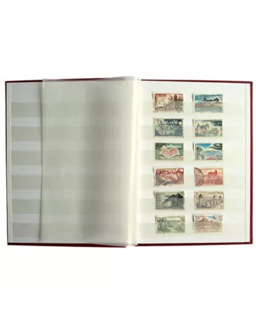 PERFECTA : Classeur fixe pour timbres (Petit modèle-Pages Blanches-32p.) 2