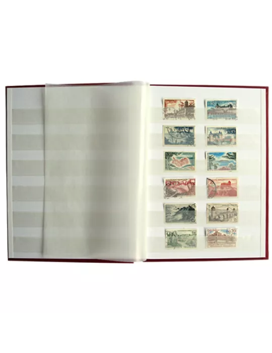 PERFECTA : Classeur fixe pour timbres (Petit modèle-Pages Blanches-32p.)