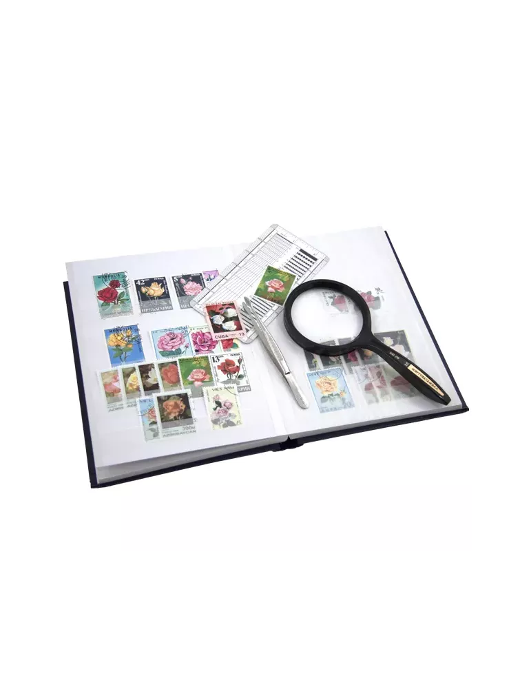 PERFECTA : Classeur fixe pour timbres (Petit modèle-Pages Blanches-32p.)