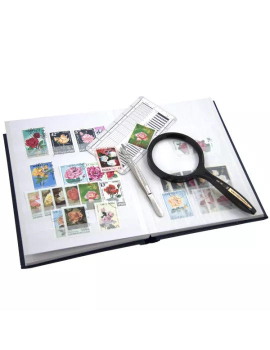 PERFECTA : Classeur fixe pour timbres (Petit modèle-Pages Blanches-32p.)