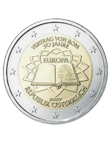 2 EURO COMMEMORATIVE 2007 : AUTRICHE (50e anniversaire du traité de Rome)