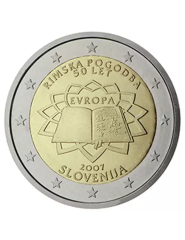 2 EURO COMMEMORATIVE 2007 : SLOVENIE (50e anniversaire du traité de Rome)