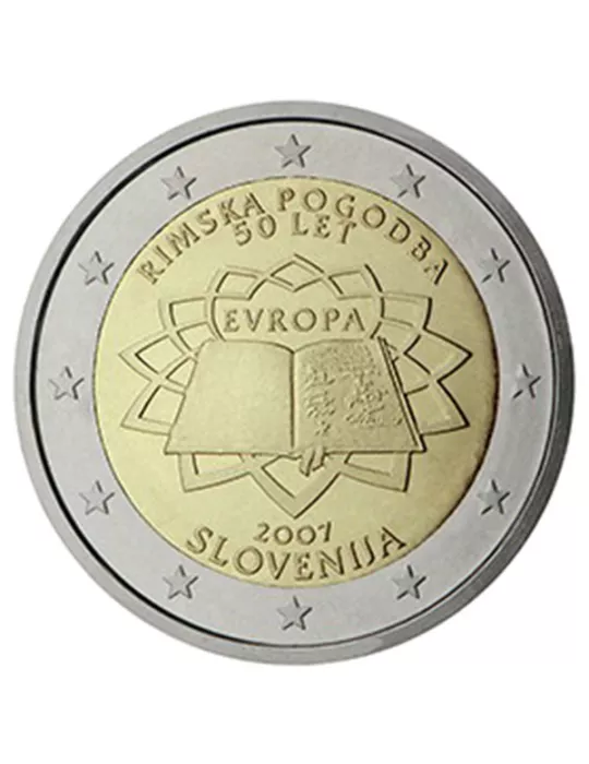 2 EURO COMMEMORATIVE 2007 : SLOVENIE (50e anniversaire du traité de Rome)