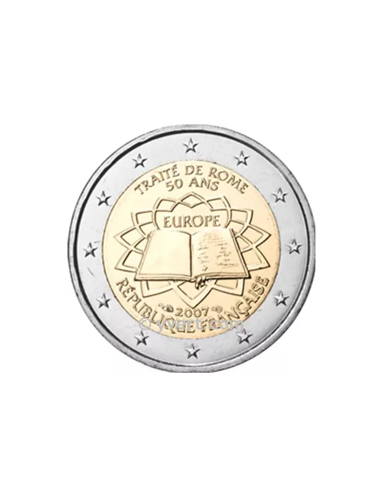 2 EURO COMMEMORATIVE 2007 : FRANCE (Traité de Rome)