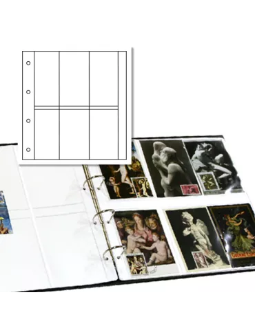 Recharges ALBUM CP LUXE : 6 cases verticales (Cartes Postales anciennes) 2