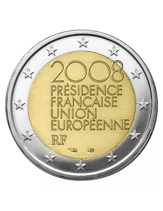 2 EURO COMMEMORATIVE 2008 : FRANCE (Présidence Française du Conseil de l´Union Européenne)