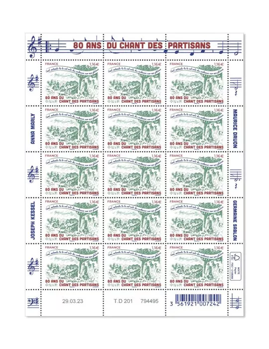 n° F100 - Timbre France Feuillets de France (n° 5686)