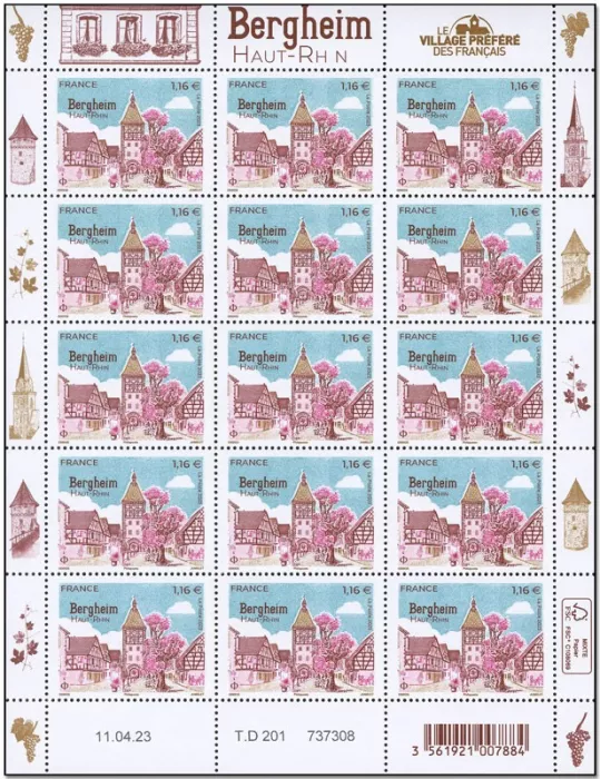 n° F106 - Timbre France Feuillets de France (n° 5698)