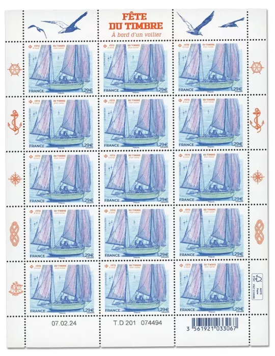 n° F129 - Timbre France Feuillets de France (n° 5757)