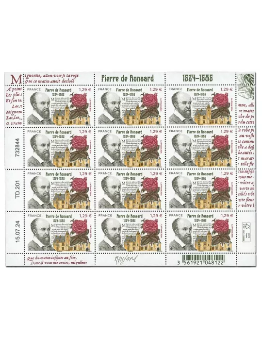 n° F155 - Timbre France Feuillets de France (n° 5804)