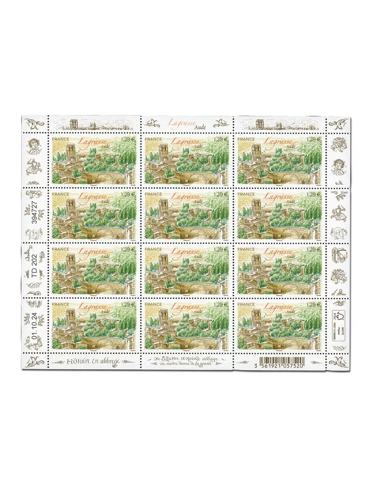 n° F164 - Timbre France Feuillets de France (n° 5820)