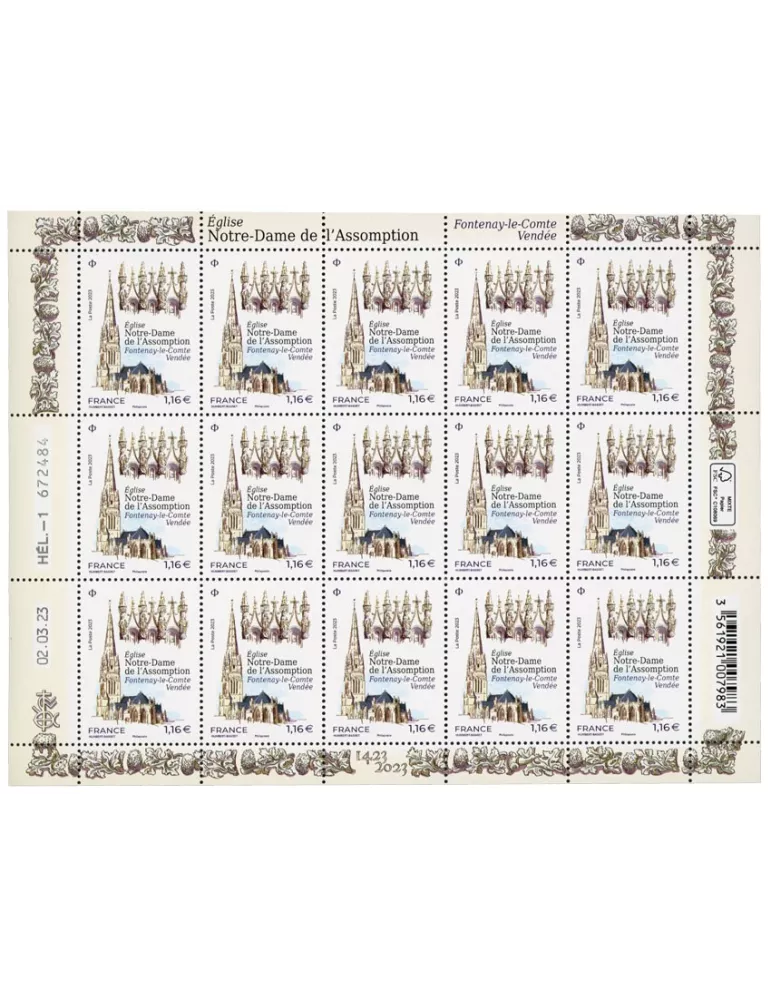 n° F95 - Timbre France Feuillets de France (n° 5671)