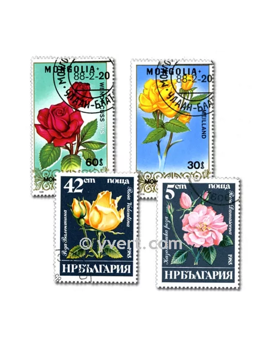 FLORE : pochette de 500 timbres (Oblitérés)