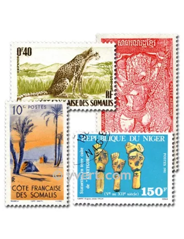 COMMUNAUTE FRANCAISE : pochette de 5000 timbres (Oblitérés)