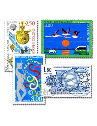 EUROPA CEPT : pochette de 50 timbres (Oblitérés)