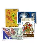 BARBADE : pochette de 25 timbres (Oblitérés)