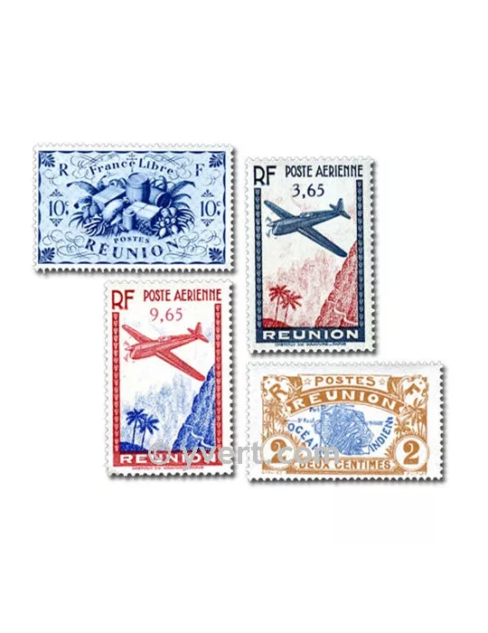 REUNION CFA : pochette de 100 timbres (Oblitérés)