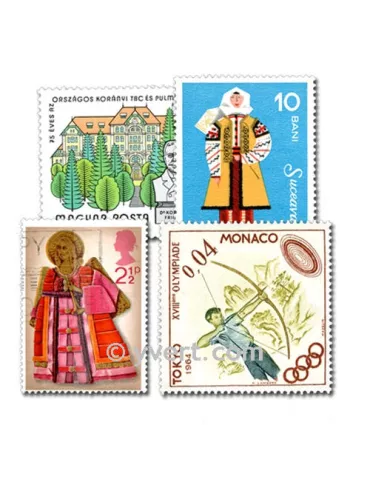 EUROPE : pochette de 200 timbres (Oblitérés)