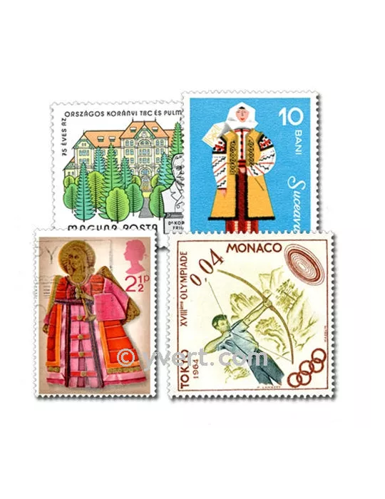 EUROPE : pochette de 200 timbres (Oblitérés)