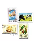 PHILIPPINES : pochette de 100 timbres (Oblitérés)