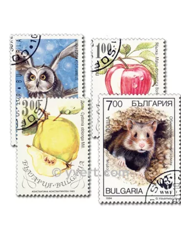 BULGARIE : pochette de 1000 timbres (Oblitérés)