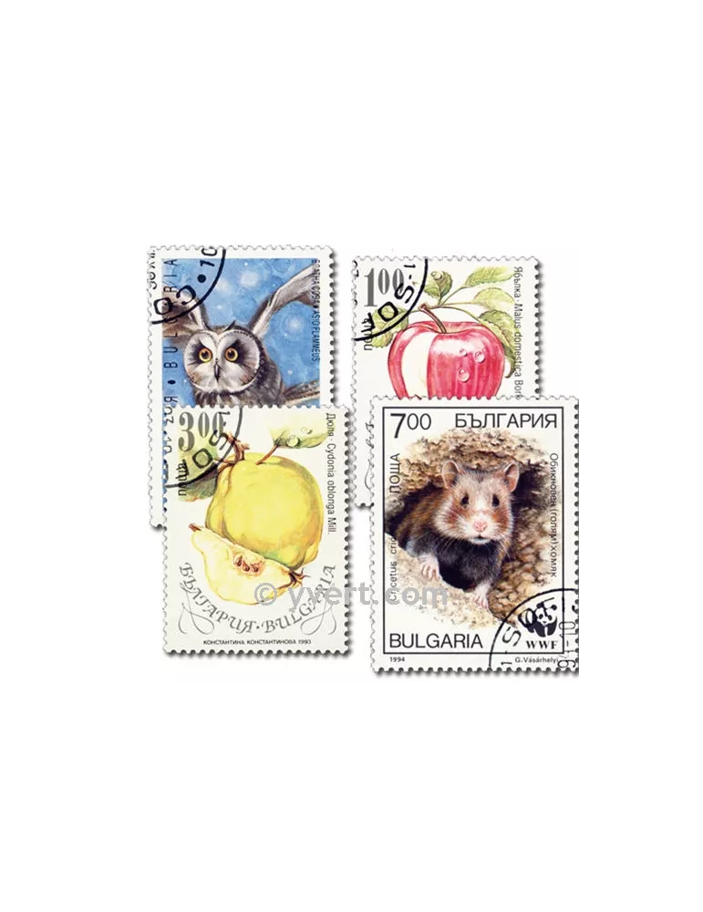 BULGARIE : pochette de 1000 timbres (Oblitérés)