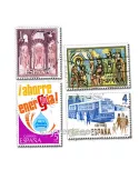 ESPAGNE : pochette de 100 timbres (Oblitérés)