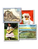 PARAGUAY : pochette de 100 timbres (Oblitérés)