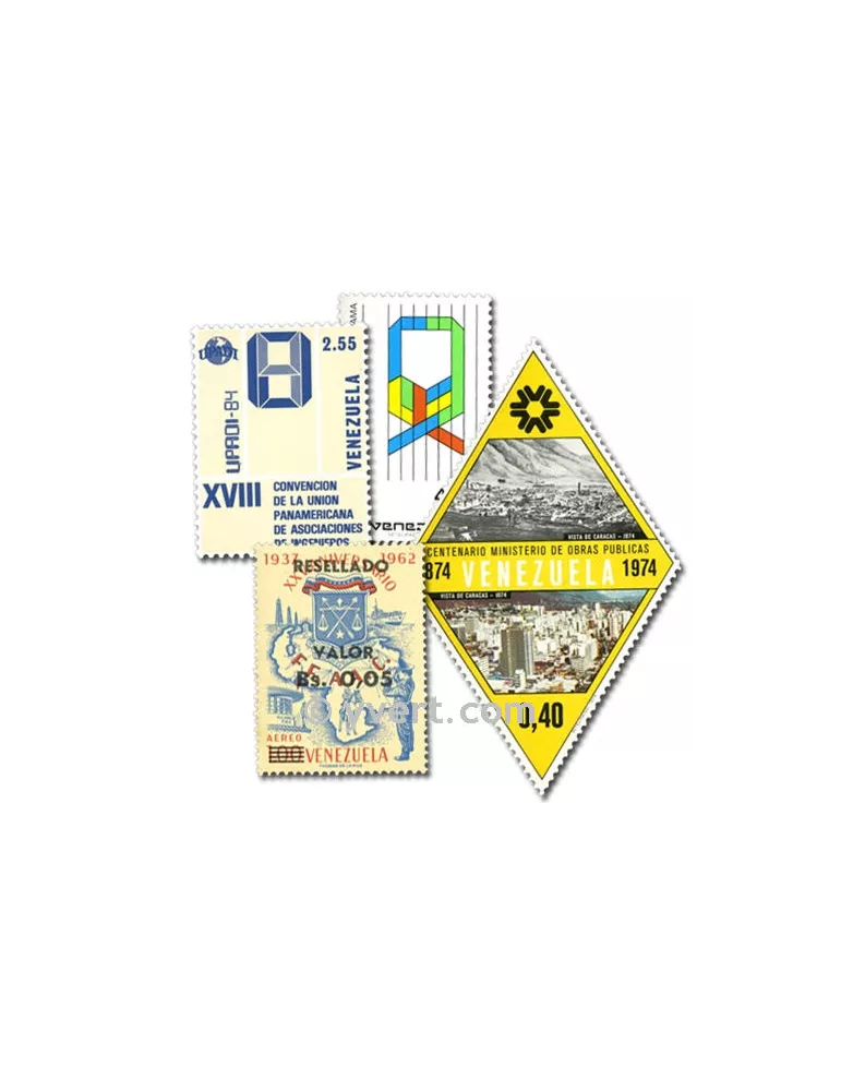 VENEZUELA : pochette de 50 timbres (Oblitérés)