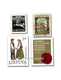 LITUANIE : pochette de 50 timbres (Oblitérés)