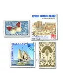 MADAGASCAR : pochette de 200 timbres (Oblitérés)
